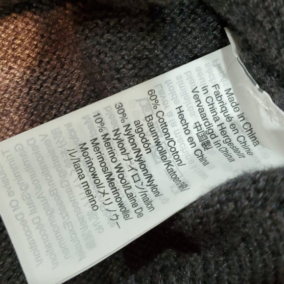 J.Crew Mercantile Grey Crew Neck Sweater Long Sleeve With Bow Detailing Size S - Picture 6 of 7